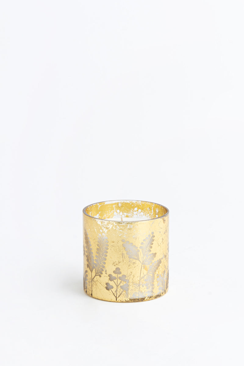 Gilded Fleurette | Gold Cylinder | Scented Candle