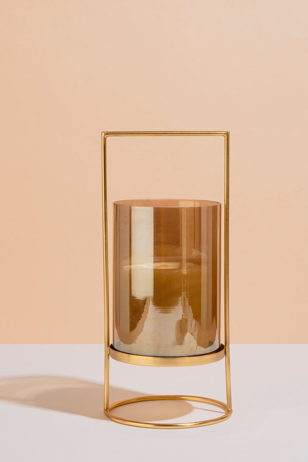 Gold Lantern Hurricanes | Candleholders | Scented Candles