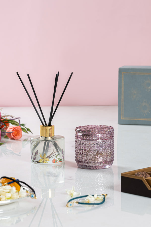 Diffuser & Trinket Jar candle set | Lavender Breeze | Scented Candle