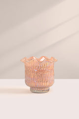Flower Cut - Votive Candle | Peach | Tuberose & Orchid