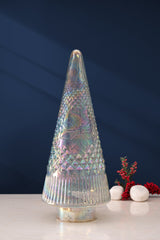 Frosted Cut Glass LED Christmas Tree