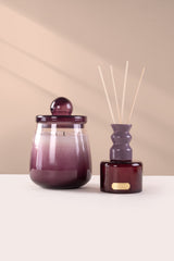 Cosmic Set - Candle (M) & Diffuser | Purple | Opulent Oud