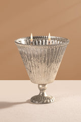 Heritage Heirloom - Footed Candle (M) | Silver | Whispering Jasmine