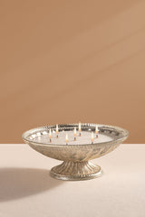 antique silver heirloom candle