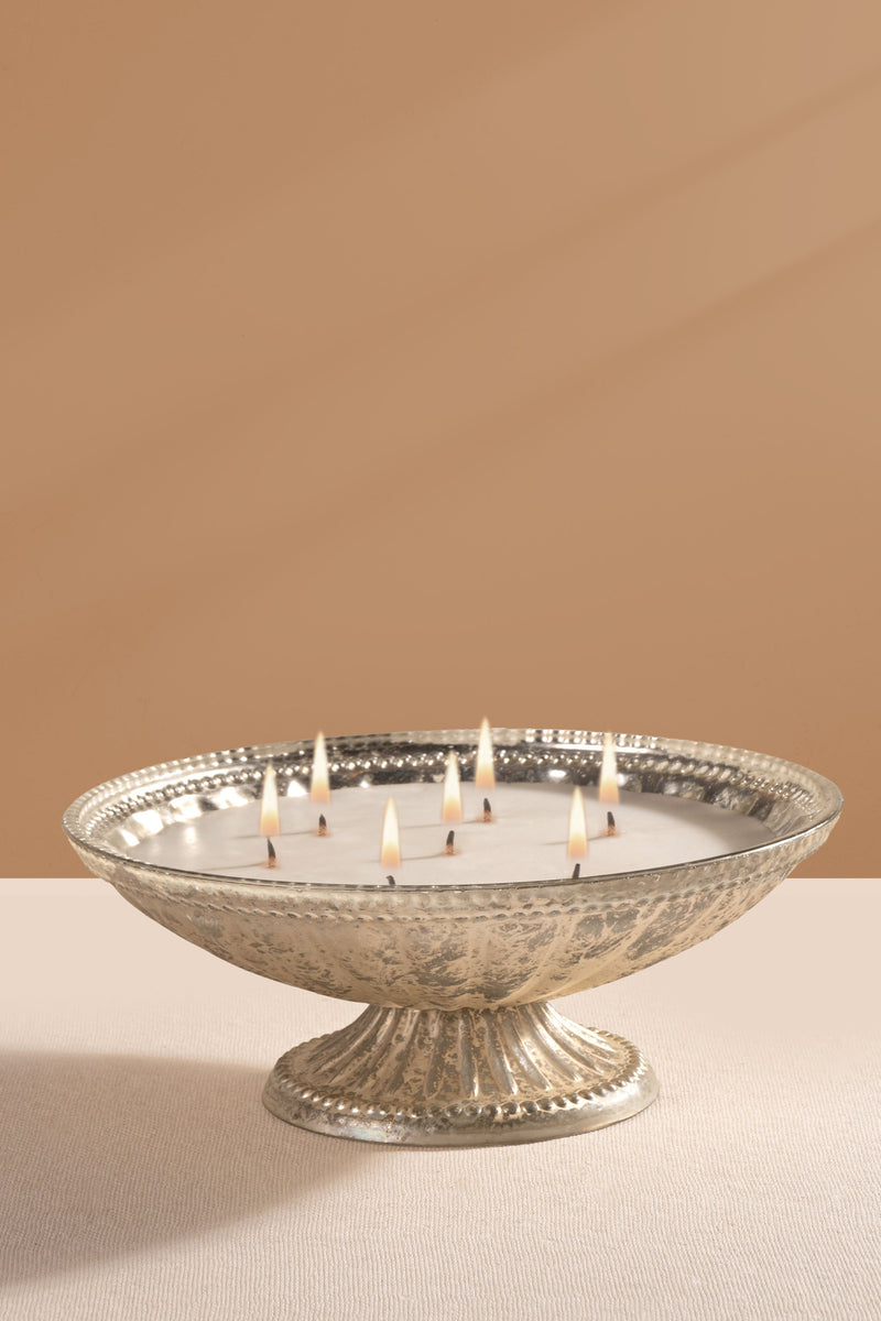 Heritage Heirloom - Bowl Candle | Silver | Whispering Jasmine