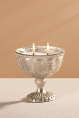 Heritage Heirloom - Footed Candle (S) | Silver | Whispering Jasmine