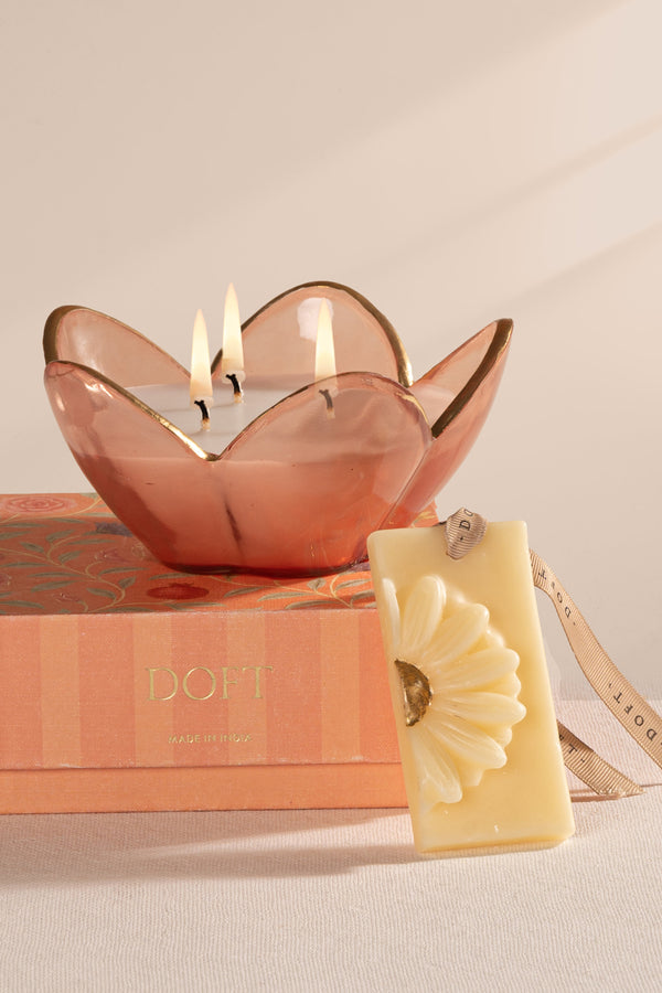 Eternal Bloom Gift Set | Pink Bowl Candle & Wax Tablet