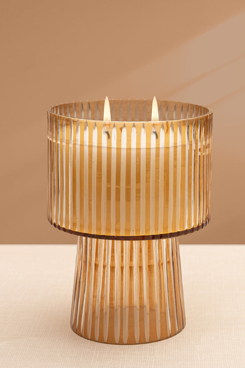 footed candle for gifting and home decor