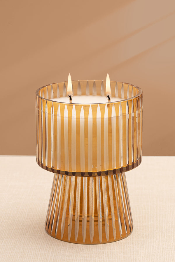 footed candle for gifting and home decor