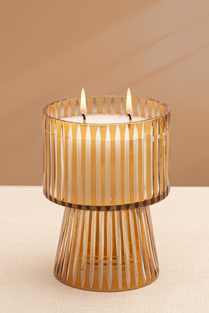 footed candle for gifting and home decor