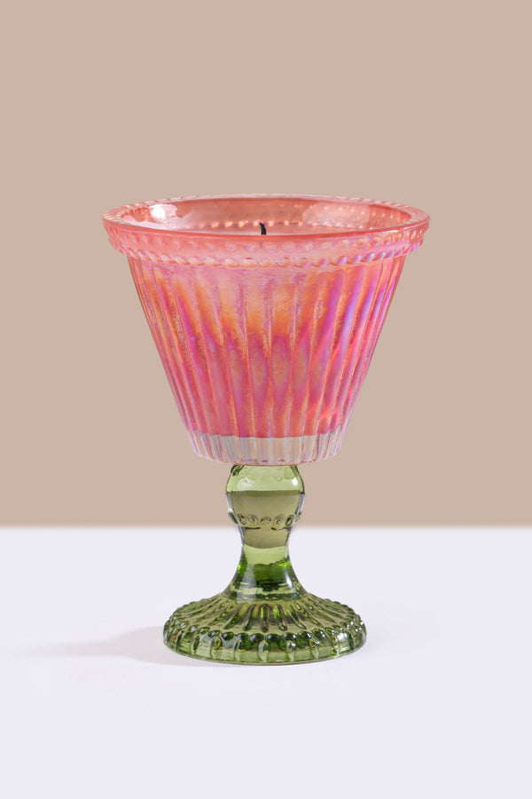 Sundae - Footed Candle | Pink | Salted Vanilla