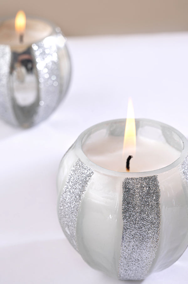 glitter votives for diwali