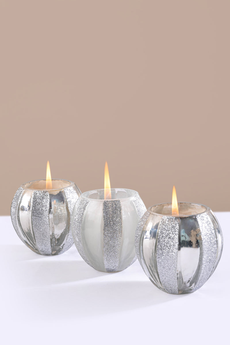 glitter votives for diwali