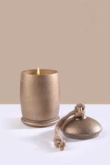 golden metal candle gift set