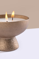 golden metal candle gift set