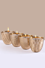 golden metal votives for gifting