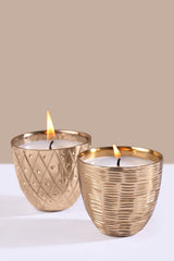 golden metal votives for gifting