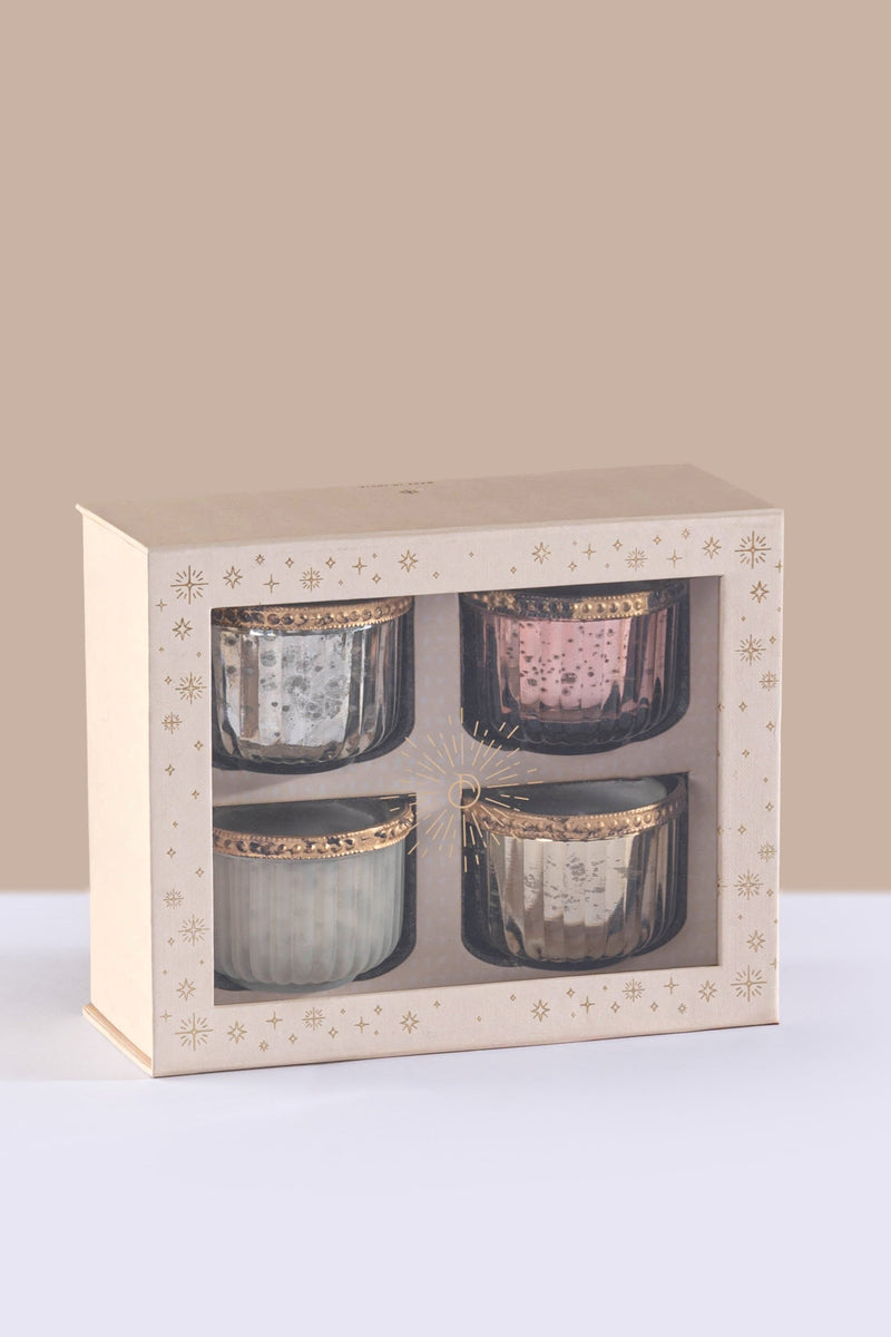 Gilded Votives - Gift Set | Golden Vanilla | Set of 4