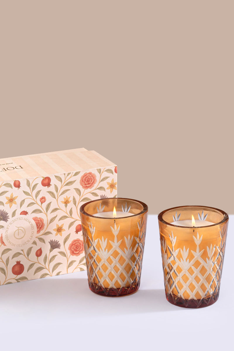 Royal Ember - Jar Candle | Gold | Amber Royale | Set of 2