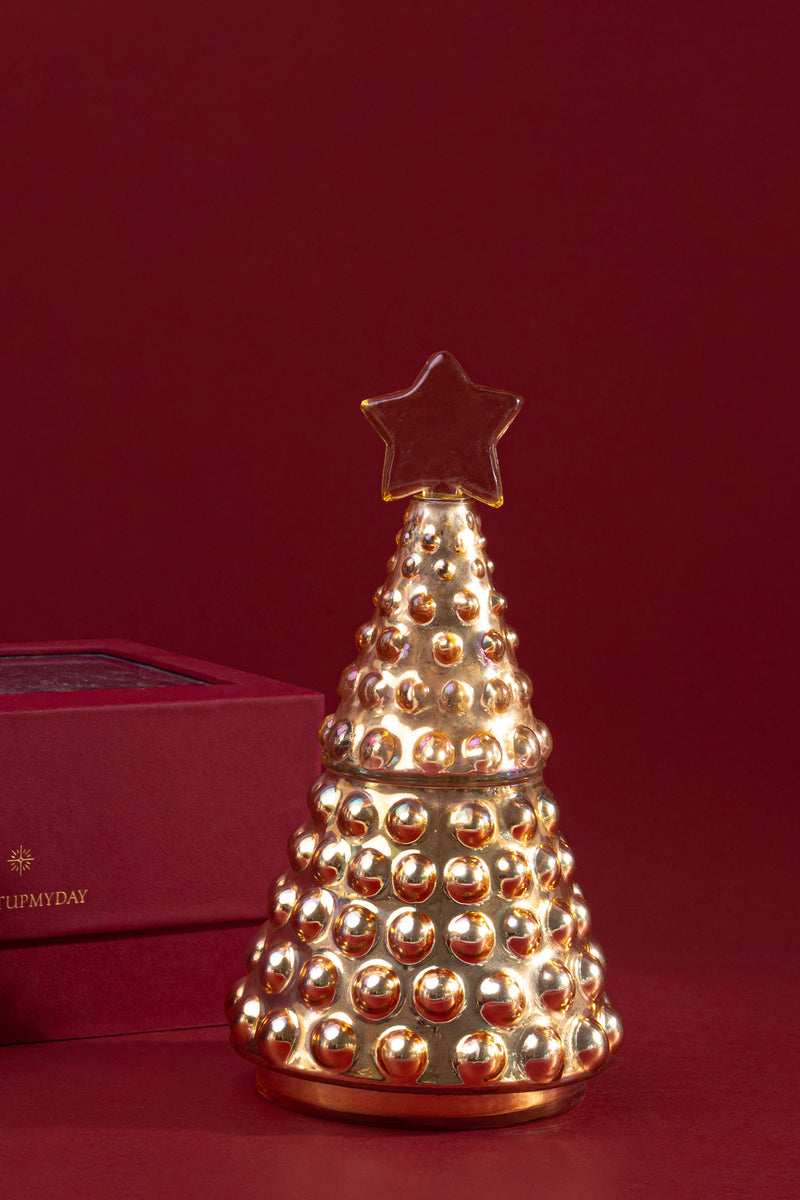 Mistletoe Tree - Lid Candle | Gold | Cashmere Musk