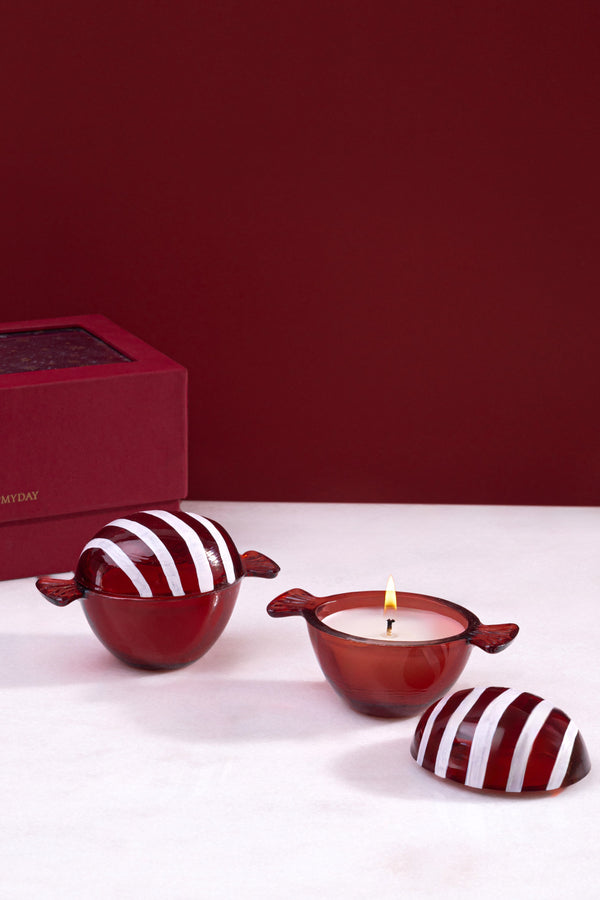 Sugar Candy - Scented Candle | Winter Berry | Set of 2