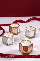 Northern Light Star - Scented Candle | Multi | Winter Petals | Set of 4