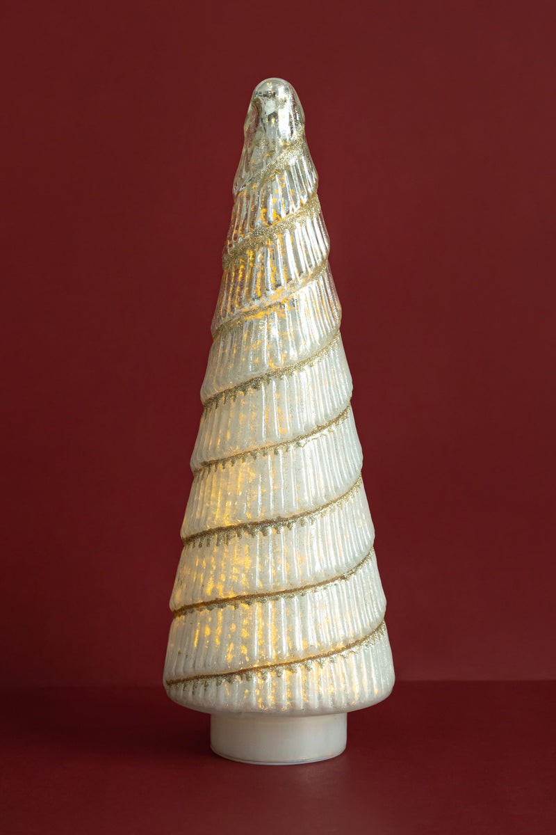 Swirl Led Tree | Pearl