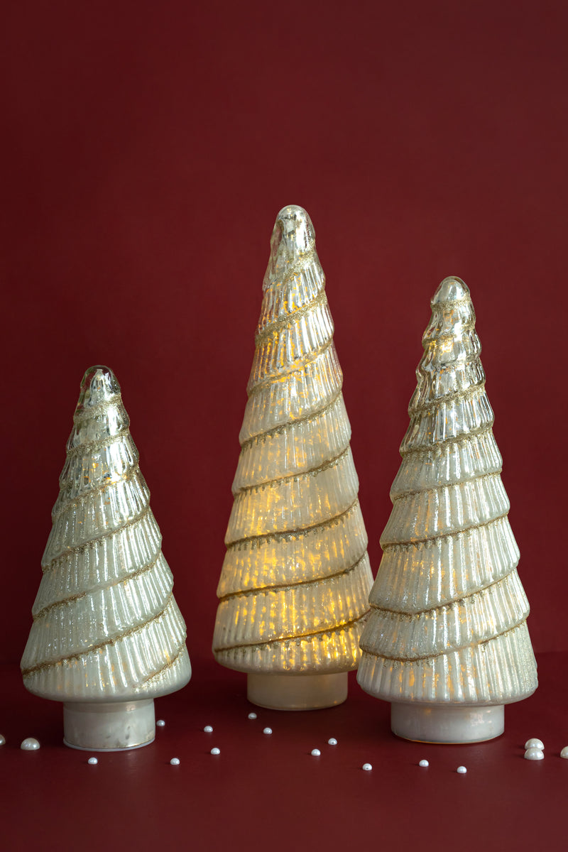 Swirl Led Tree | Pearl