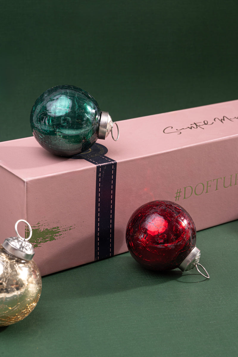 Glass Ornaments | Multi-Colour | Set of 5