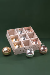 Glass Ornaments | Multi-Colour | Set of 9