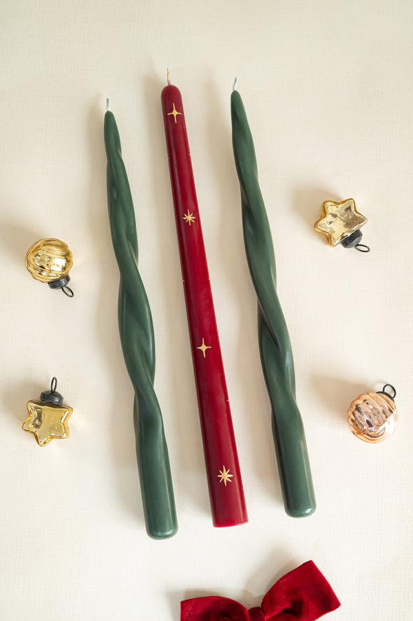 Nordic Trees Trio - Taper Candles | Set of 3