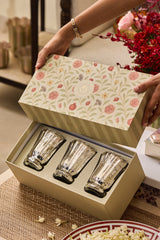 Silver Blossom - Gift Set | Silver | Santal Blush | Set of 3