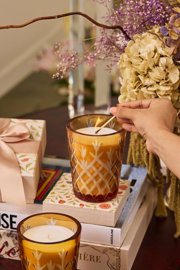 Royal Ember - Jar Candle | Gold | Amber Royale | Set of 2