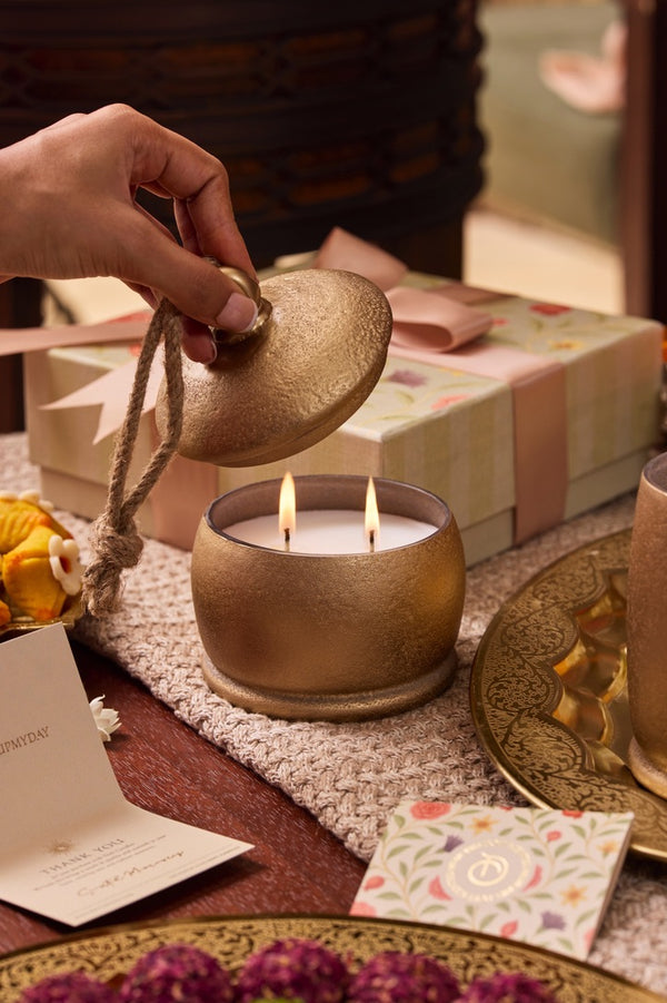 Golden Hour - Lid Candle | Gold | Amber Royale