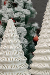 White | Led Fitted Glass Christmas Tree