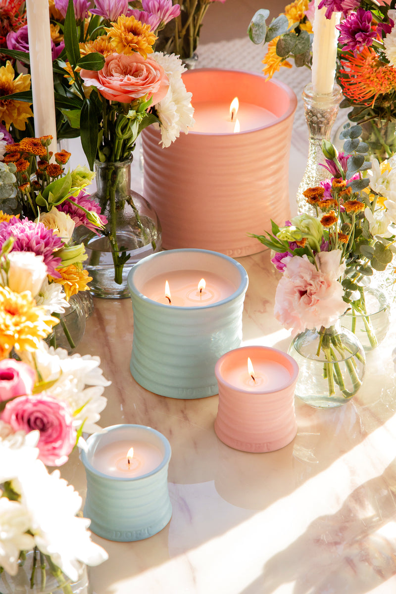 Stoneware | Pink | Scented Candle
