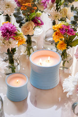 Daydream - Cylinder Candle | Blue | Gardenia Delight