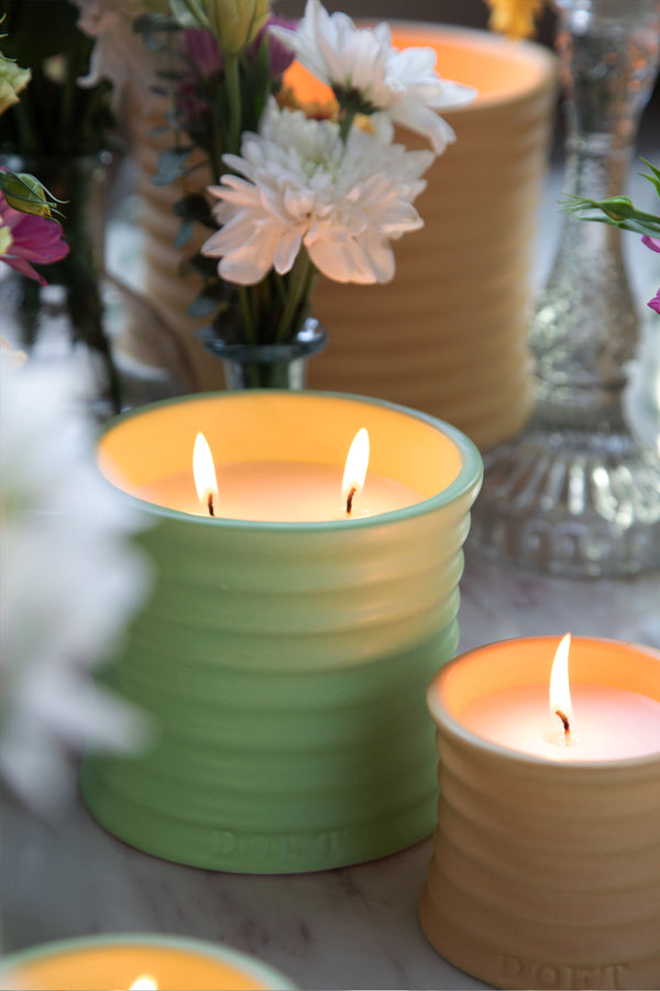 Stoneware | Green | Scented Candle