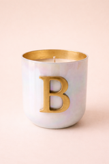 Initial Candle | Flower Blossom