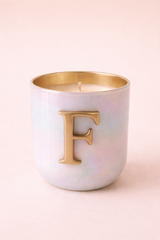 Initial Candle | Flower Blossom