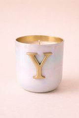 Initial Candle | Flower Blossom