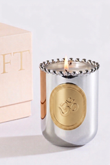 Om Candle | Silver | Whispering Jasmine