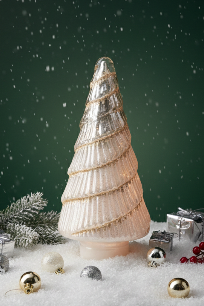 Swirl Led Tree | Pearl