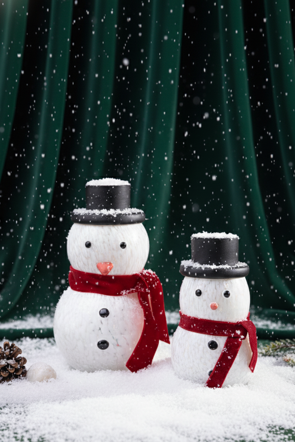 Olaf Snowman - Scented Candle | White | Set of 2