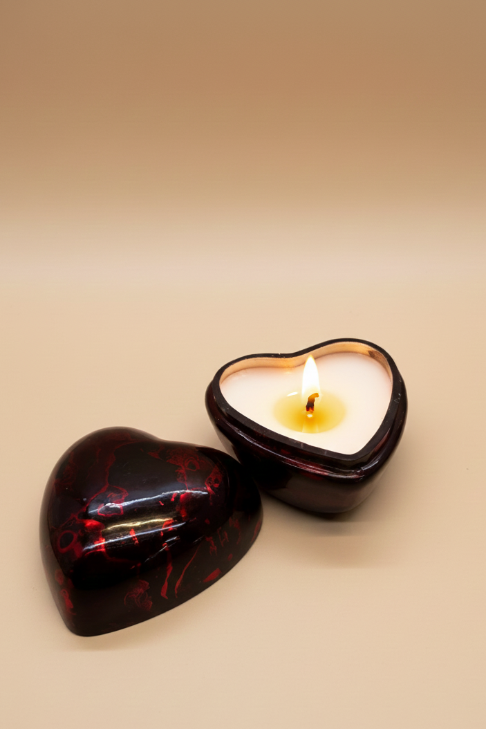 Happy-Go-Hearts - Macaron Candles | Red | English Rose