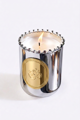 Om Candle | Silver | Whispering Jasmine