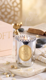 Radhe Radhe Candle | Silver | Whispering Jasmine