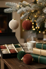 Velvet Ornaments | Multi-Colour | Set of 6