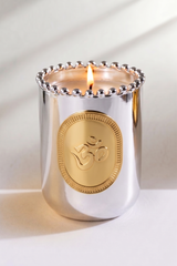 Om Candle | Silver | Whispering Jasmine