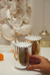 Om Candle | Silver | Whispering Jasmine
